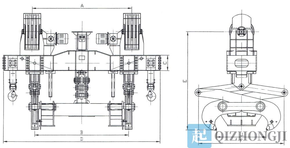 自動開式梯形板坯夾鉗外形尺寸圖.jpg 自動開式梯形板坯夾鉗外形尺寸圖.jpg