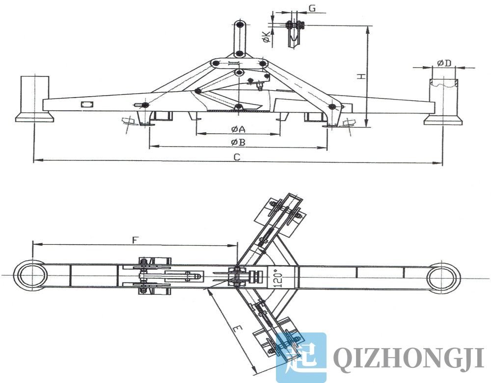 自動開閉爐蓋提升機外形尺寸圖.jpg 自動開閉爐蓋提升機外形尺寸圖.jpg