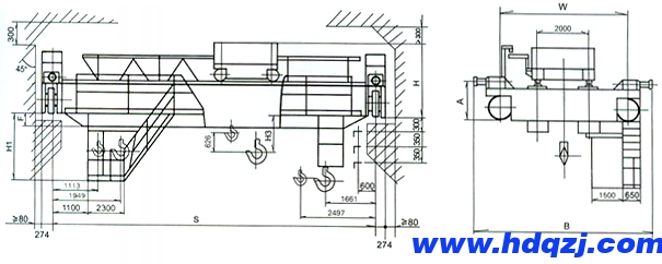 QD型20/5噸電動(dòng)雙梁橋式起重機(jī) QD型20/5噸電動(dòng)雙梁橋式起重機(jī)