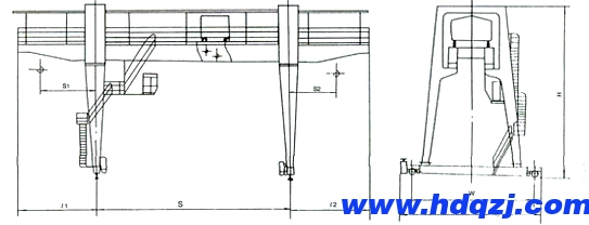MG型10噸雙梁門式起重機 MG型10噸雙梁門式起重機