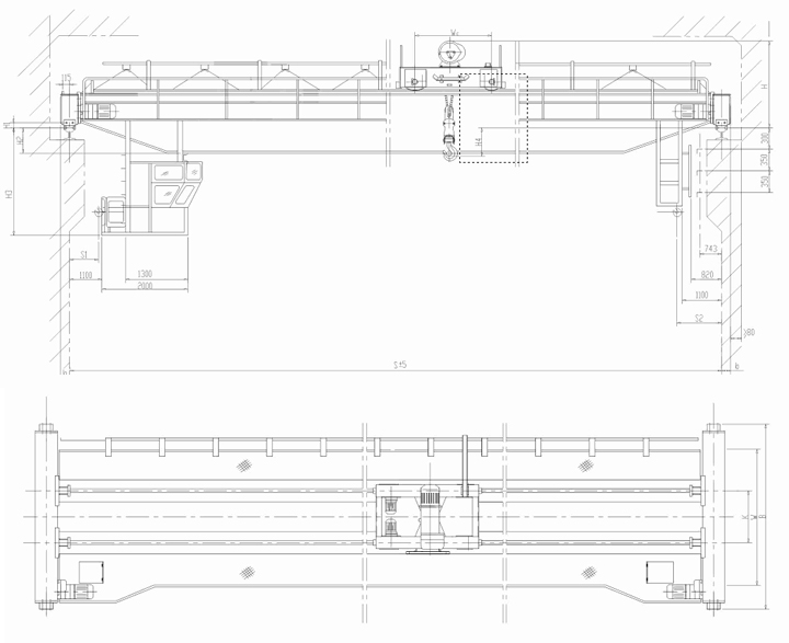 LH型電動葫蘆梁式起重機 LH型電動葫蘆梁式起重機
