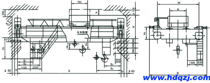 QD型雙梁橋式起重機(jī) QD型雙梁橋式起重機(jī)