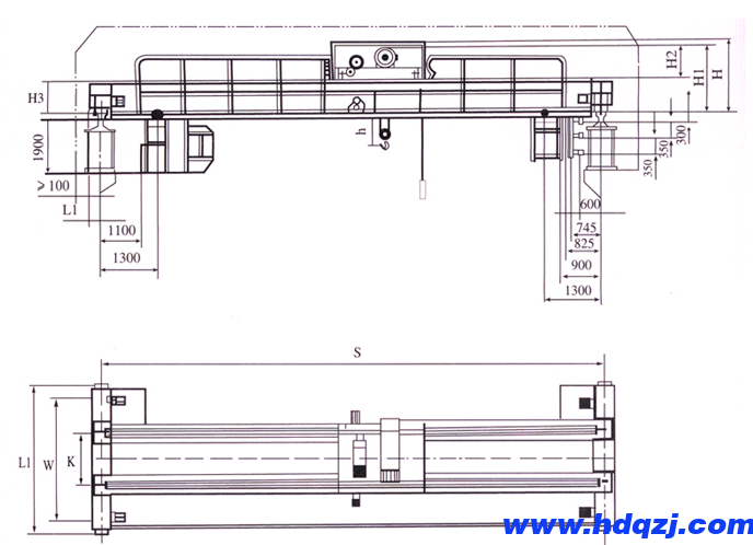 電動葫蘆雙梁橋式起重機 電動葫蘆雙梁橋式起重機
