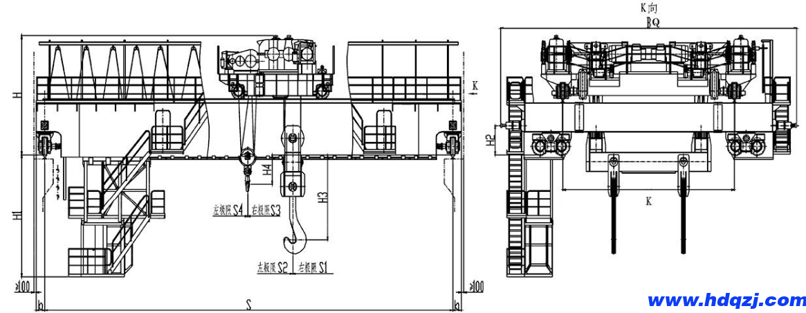 YZ型橋式鑄造起重機 YZ型橋式鑄造起重機